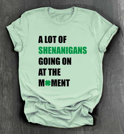 A LOT OF SHENANIGANS GOING ON AT THE MOMENT SHIRT