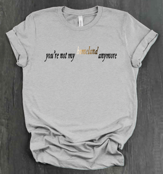 YOU'RE NOT MY HOMELAND ANYMORE SHIRT