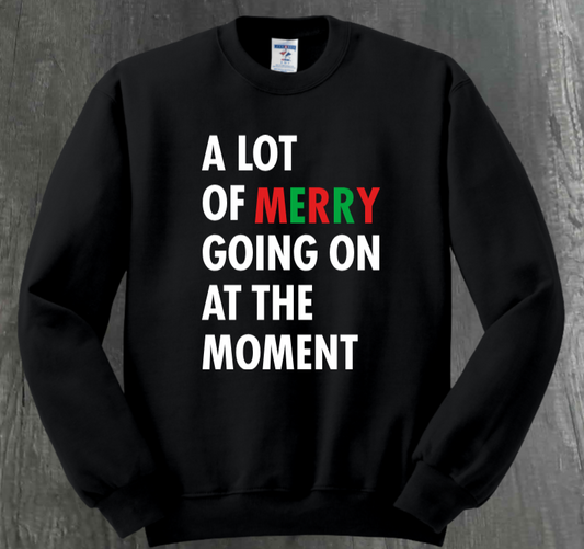 A LOT OF MERRY GOING ON AT THE MOMENT