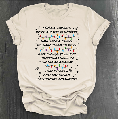 FRIENDS CHRISTMAS SONG SHIRT