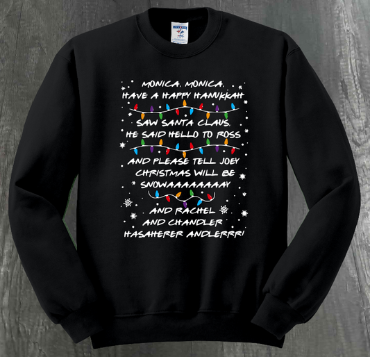 FRIENDS CHRISTMAS SONG SHIRT