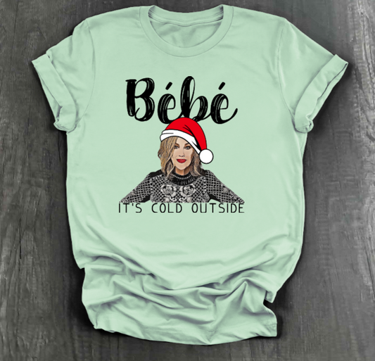 BEBE IT’S COLD OUTSIDE SHIRT