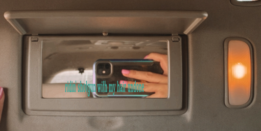 RIDIN’ SHOTGUN MIRROR DECAL