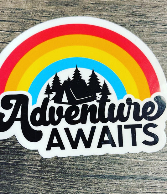 Adventure Awaits Sticker - FrankieDeLeonDesigns