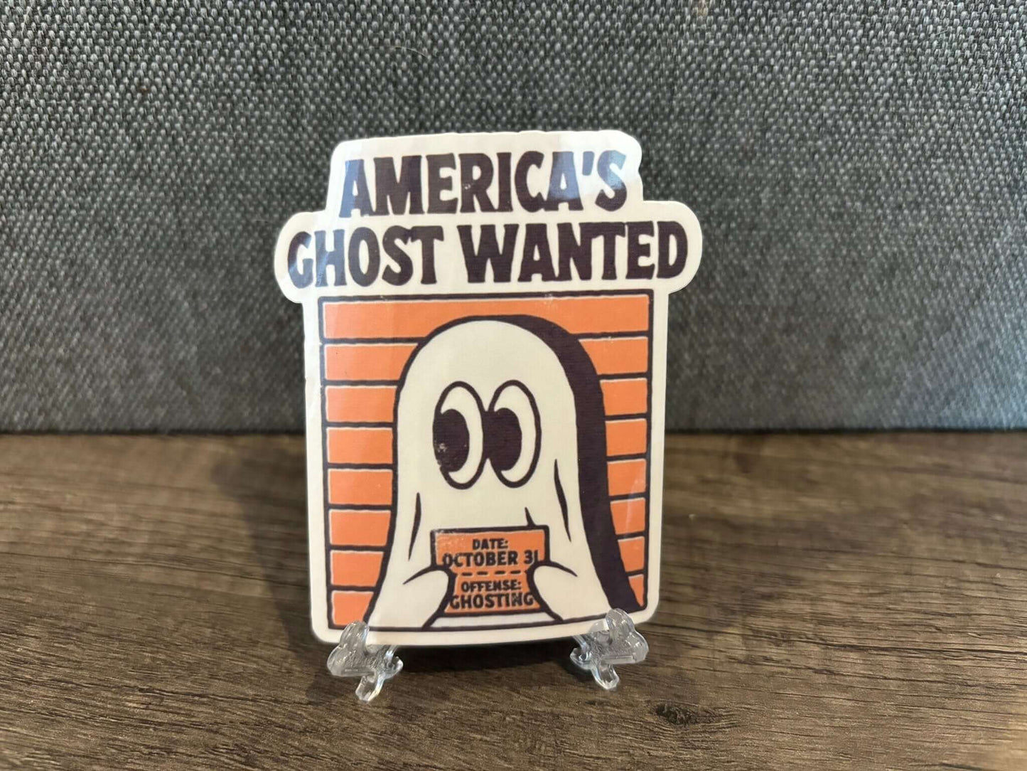 AMERICA’S GHOST WANTED STICKER - FrankieDeLeonDesigns