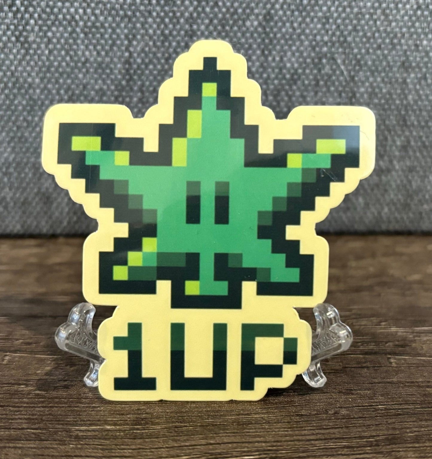 CANNABIS 1UP STICKER - FrankieDeLeonDesigns