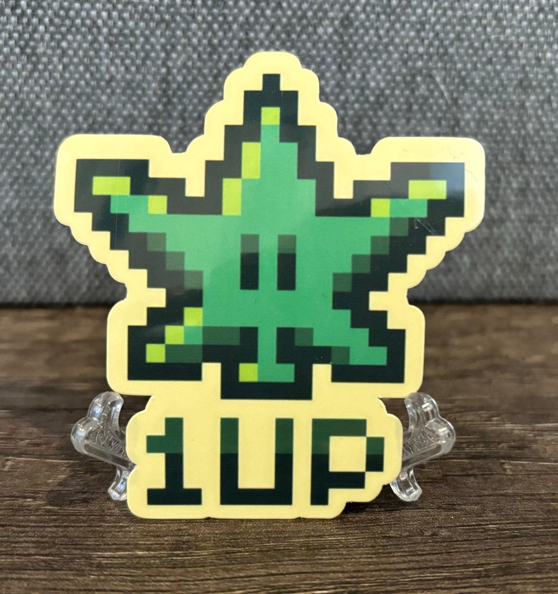 CANNABIS 1UP STICKER - FrankieDeLeonDesigns