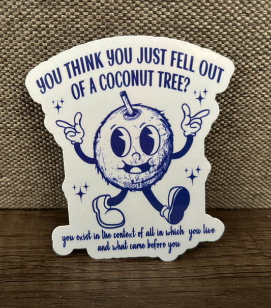 COCONUT TREE STICKER - FrankieDeLeonDesigns