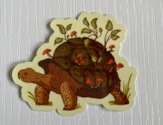 Cottage Core Tortoise Sticker - FrankieDeLeonDesigns