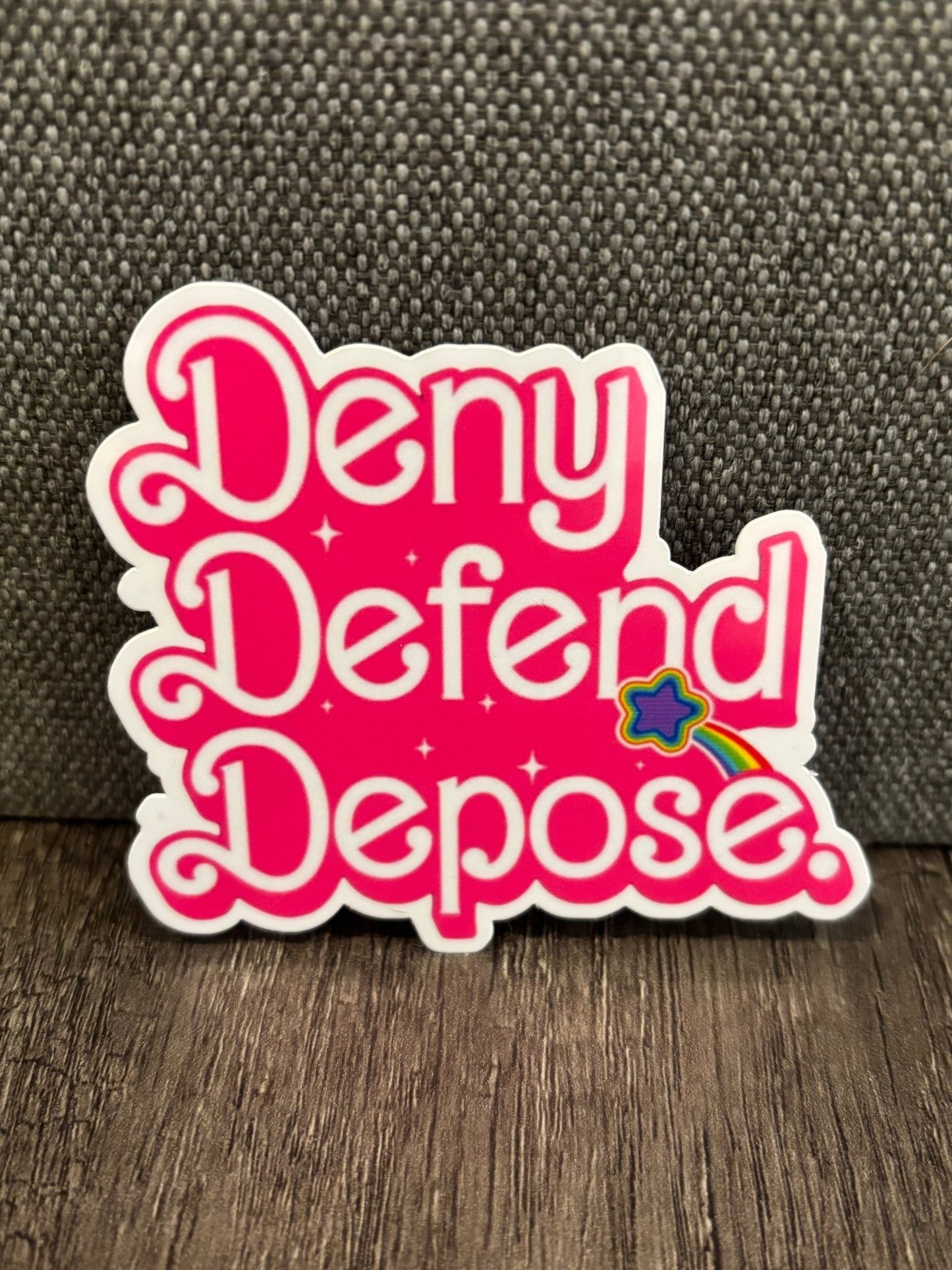 DENY DEFEND DEPOSE BARBIE STICKER - FrankieDeLeonDesigns