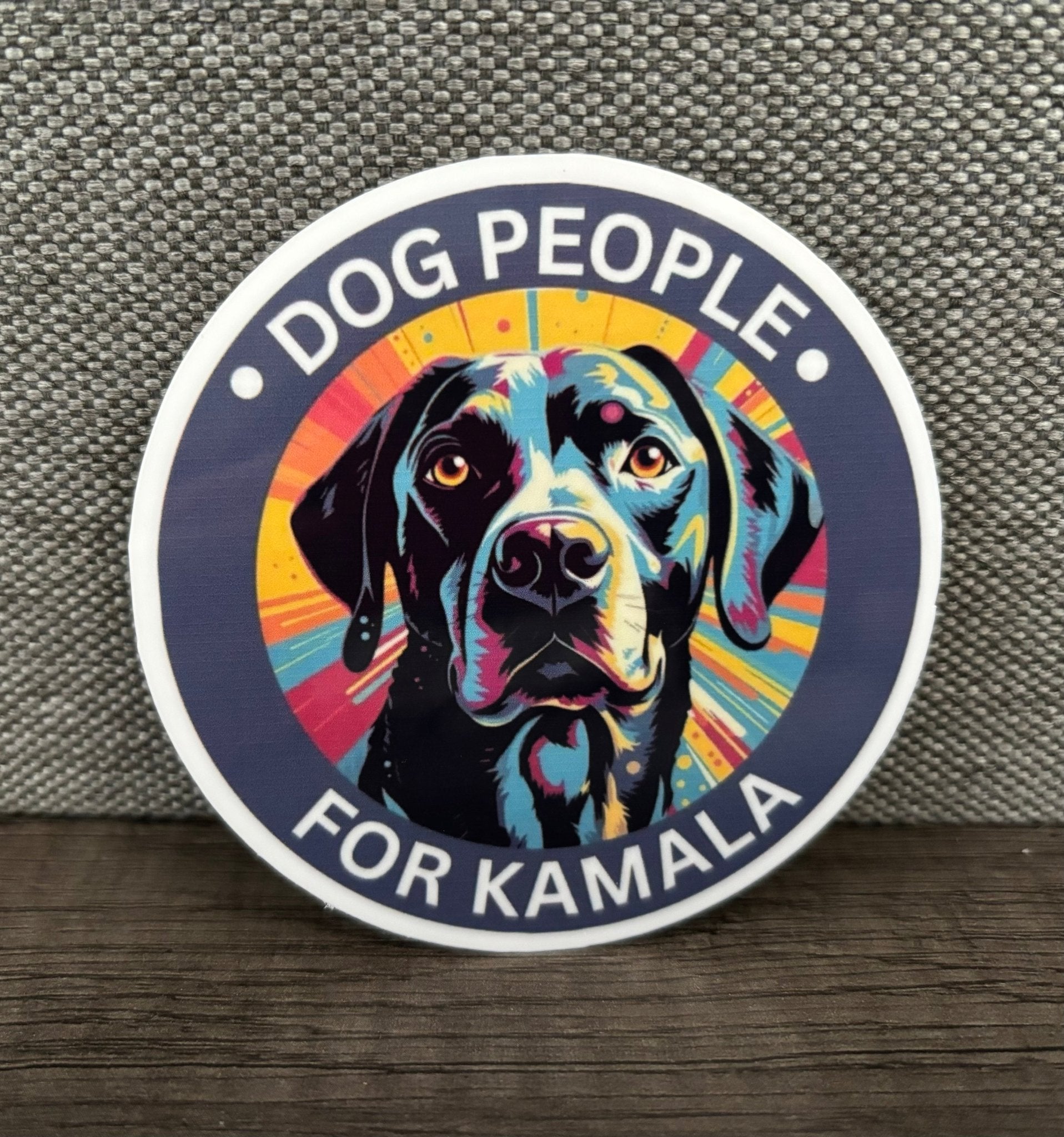 DOG PEOPLE FOR KAMALA STICKER - FrankieDeLeonDesigns