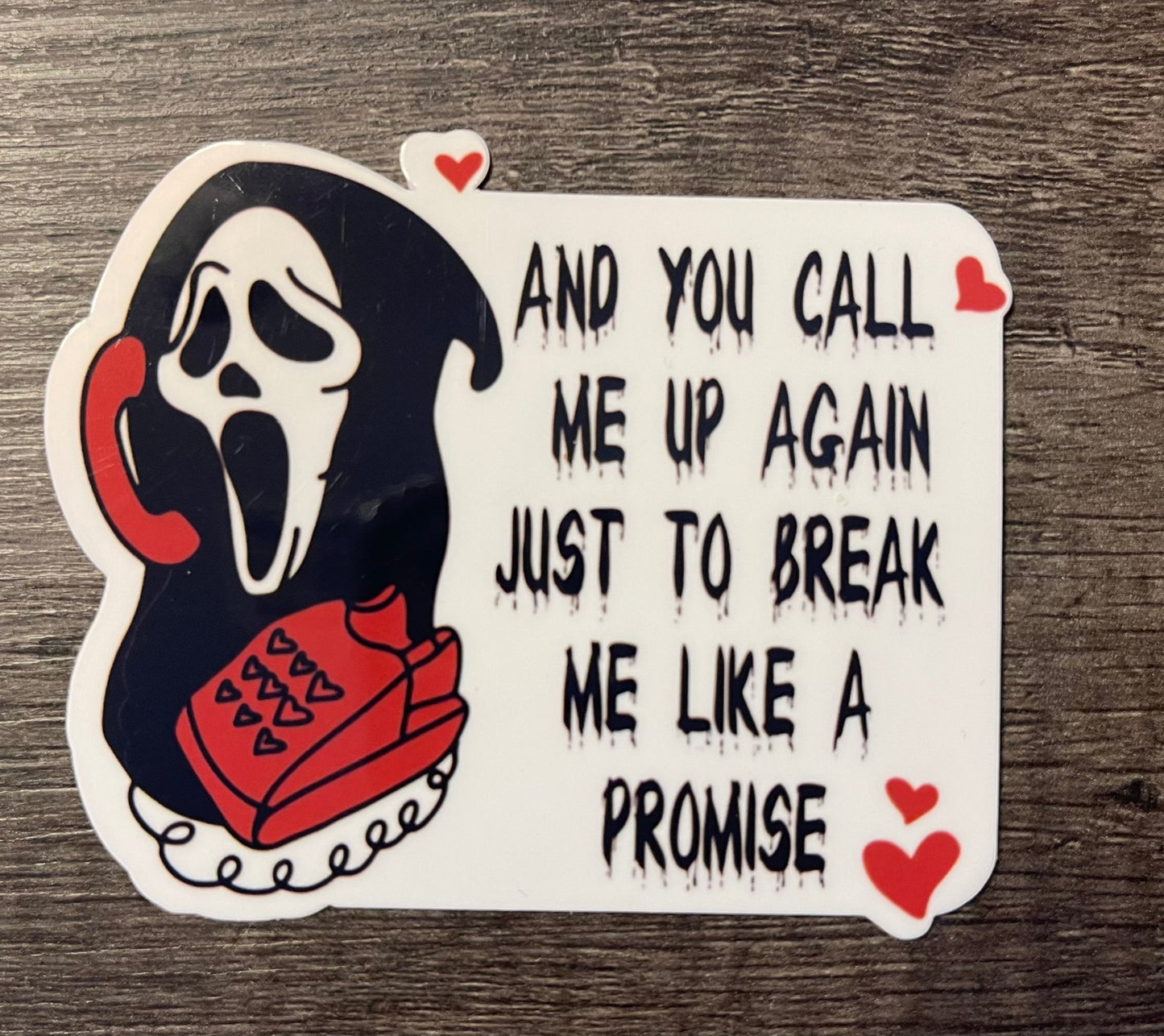 GHOSTFACE ALL TOO WELL STICKER - FrankieDeLeonDesigns