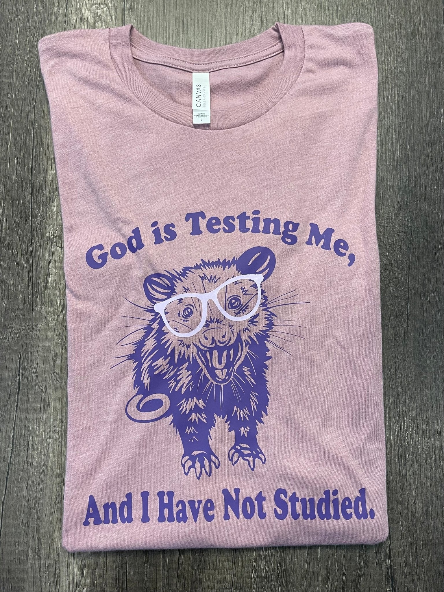 GOD IS TESTING ME AND I HAVE NOT STUDIED - FrankieDeLeonDesigns