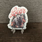 I CHOOSE THE BEAR FLOWER STICKER - FrankieDeLeonDesigns