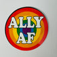 Gay/Ally AF Pride sticker