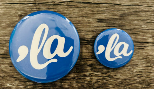 ,LA BUTTON/MAGNET - FrankieDeLeonDesigns