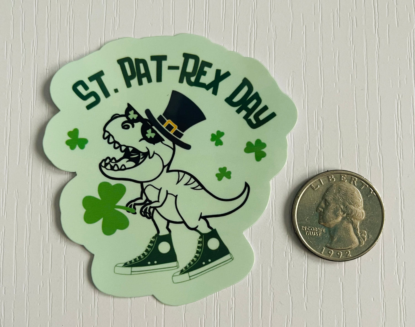 St. Pat-Rex Day Sticker