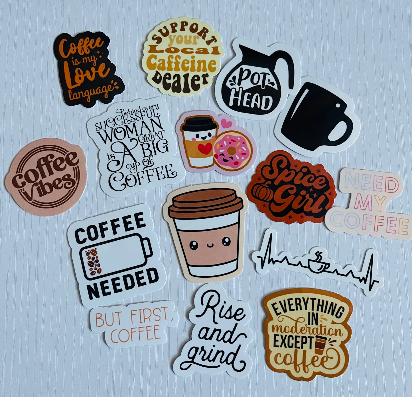 Coffee Sticker Pack (set of 15)