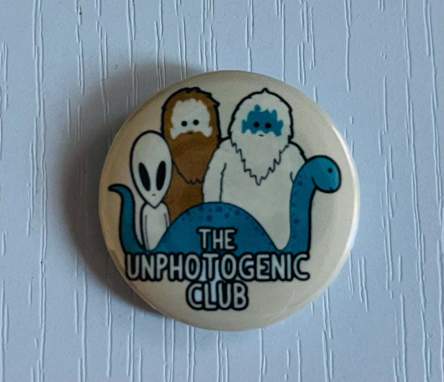 Unphotogenic Club Button