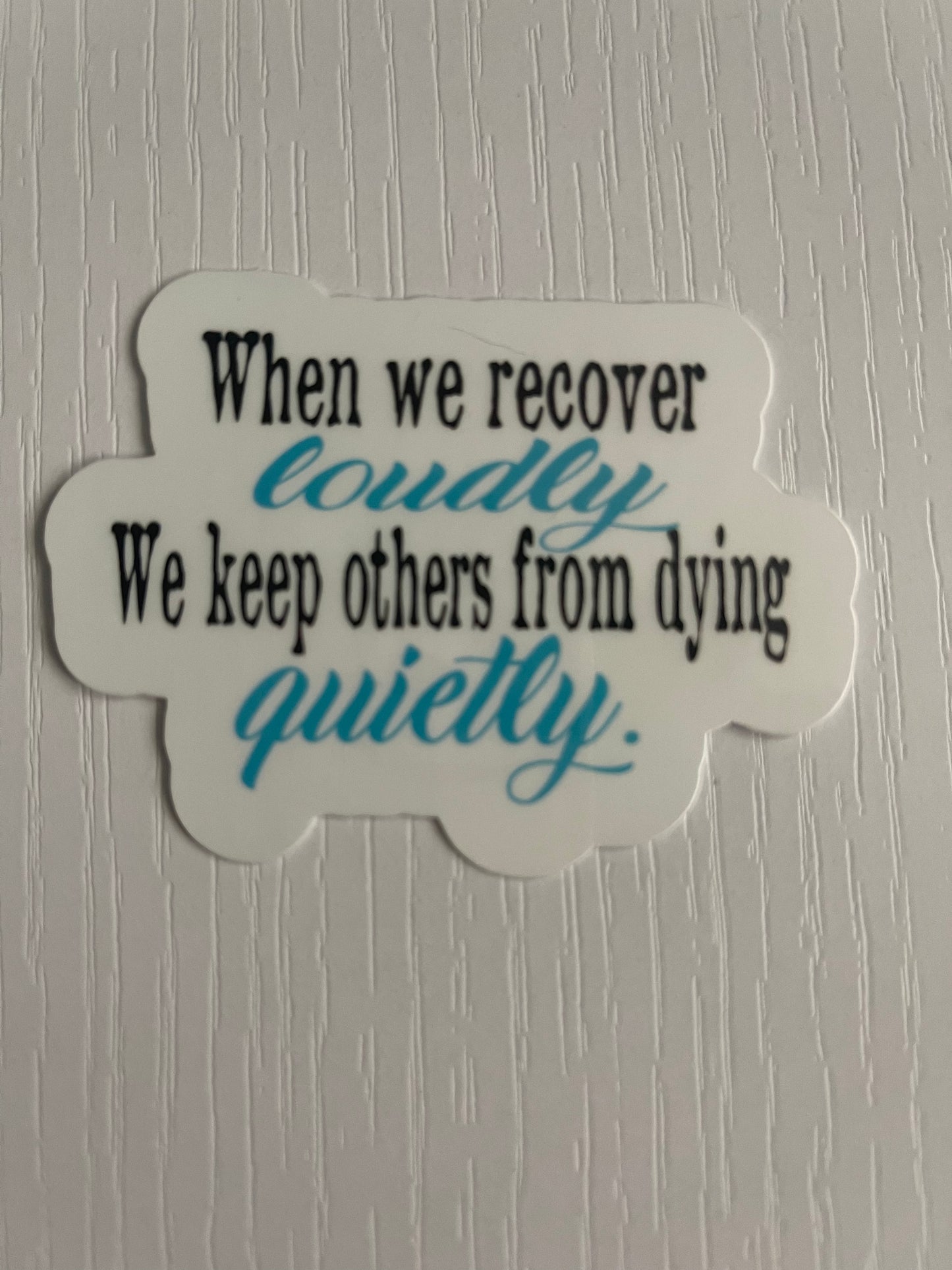 Recovery Awareness Stickers