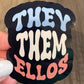 Pronoun Stickers English/Spanish