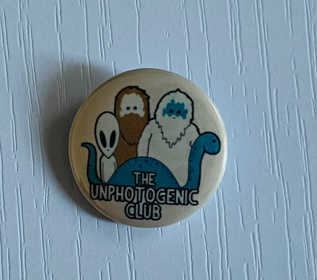 Unphotogenic Club Button